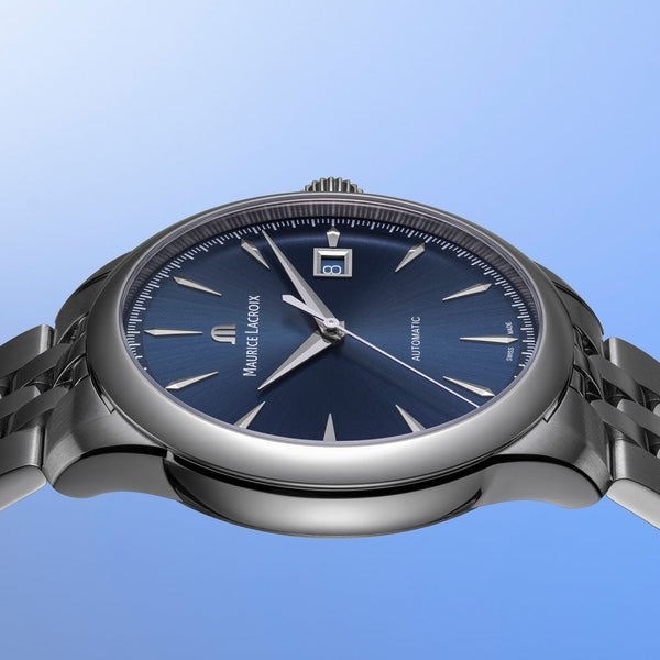 Maurice Lacroix Men's 1975 36mm Automatic Blue Dial Watch