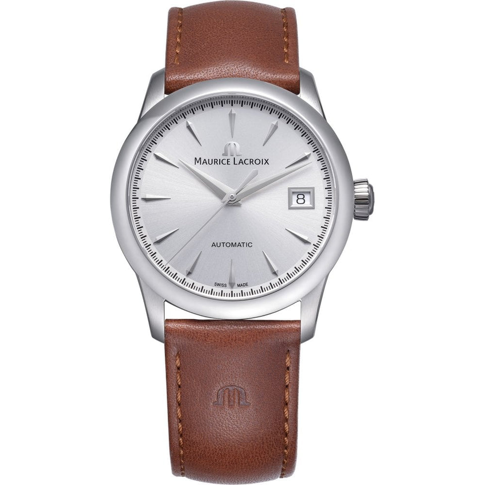 Maurice Lacroix Men's 1975 36mm Automatic Brown Leather Watch