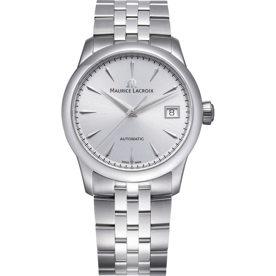 Maurice Lacroix Men's 1975 36mm Automatic Silver Dial Watch