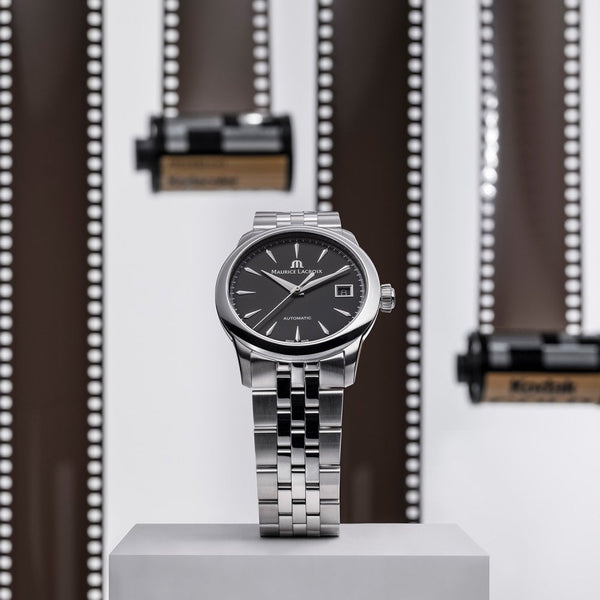 Maurice Lacroix Men's 1975 40mm Automatic Black Dial Watch