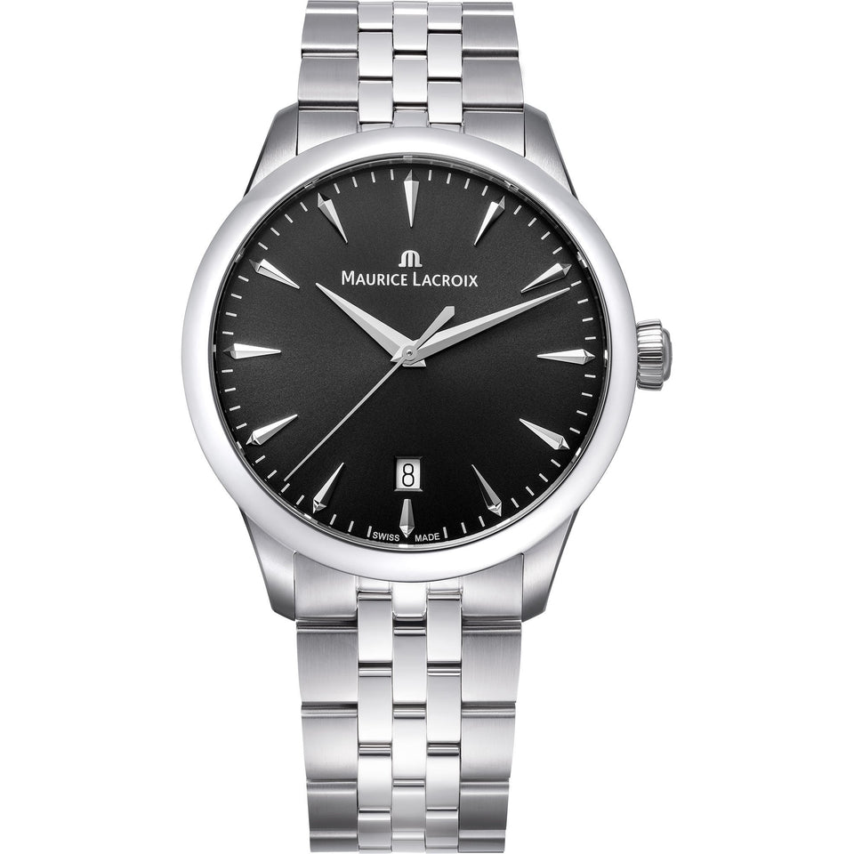 Maurice Lacroix Men's 1975 Black Dial 39mm Watch