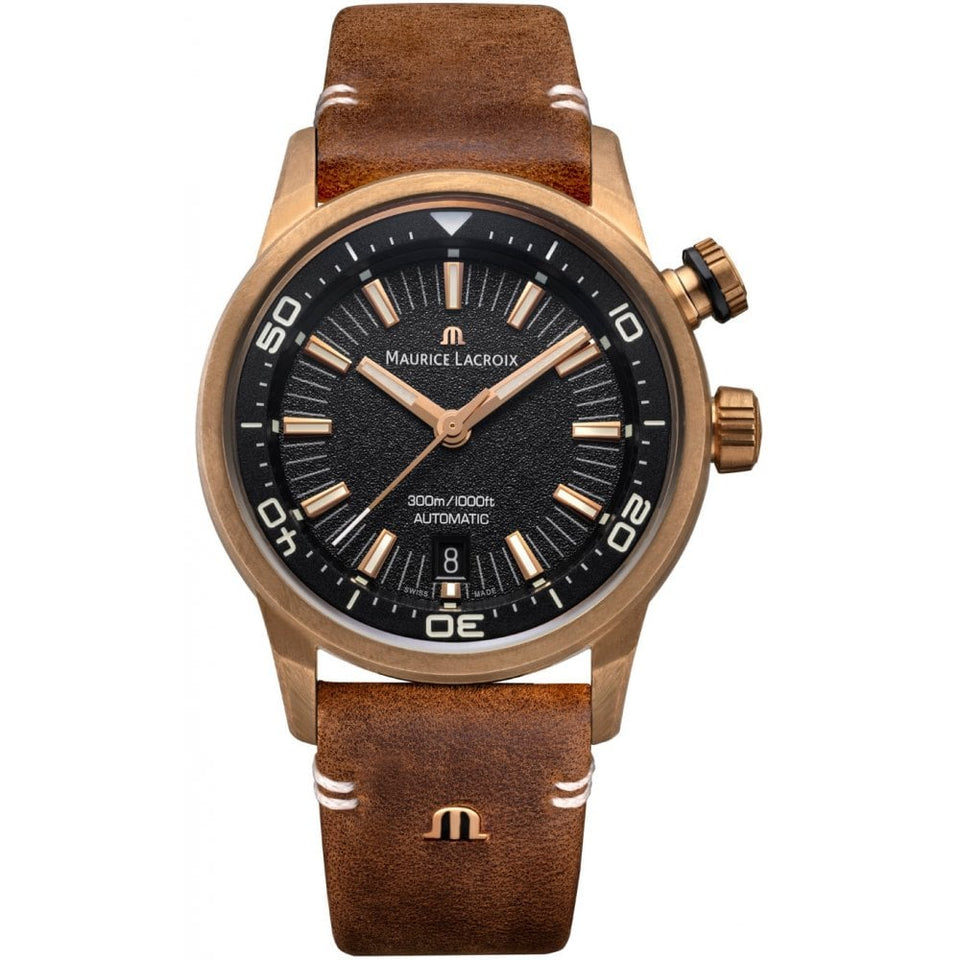 Maurice Lacroix Men's Pontos S Bronze Diver 42mm Strap Watch (XXX/500)