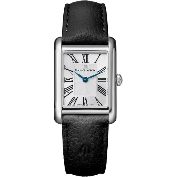 Maurice Lacroix Womens Fiaba Square 24mm Black Strap Watch