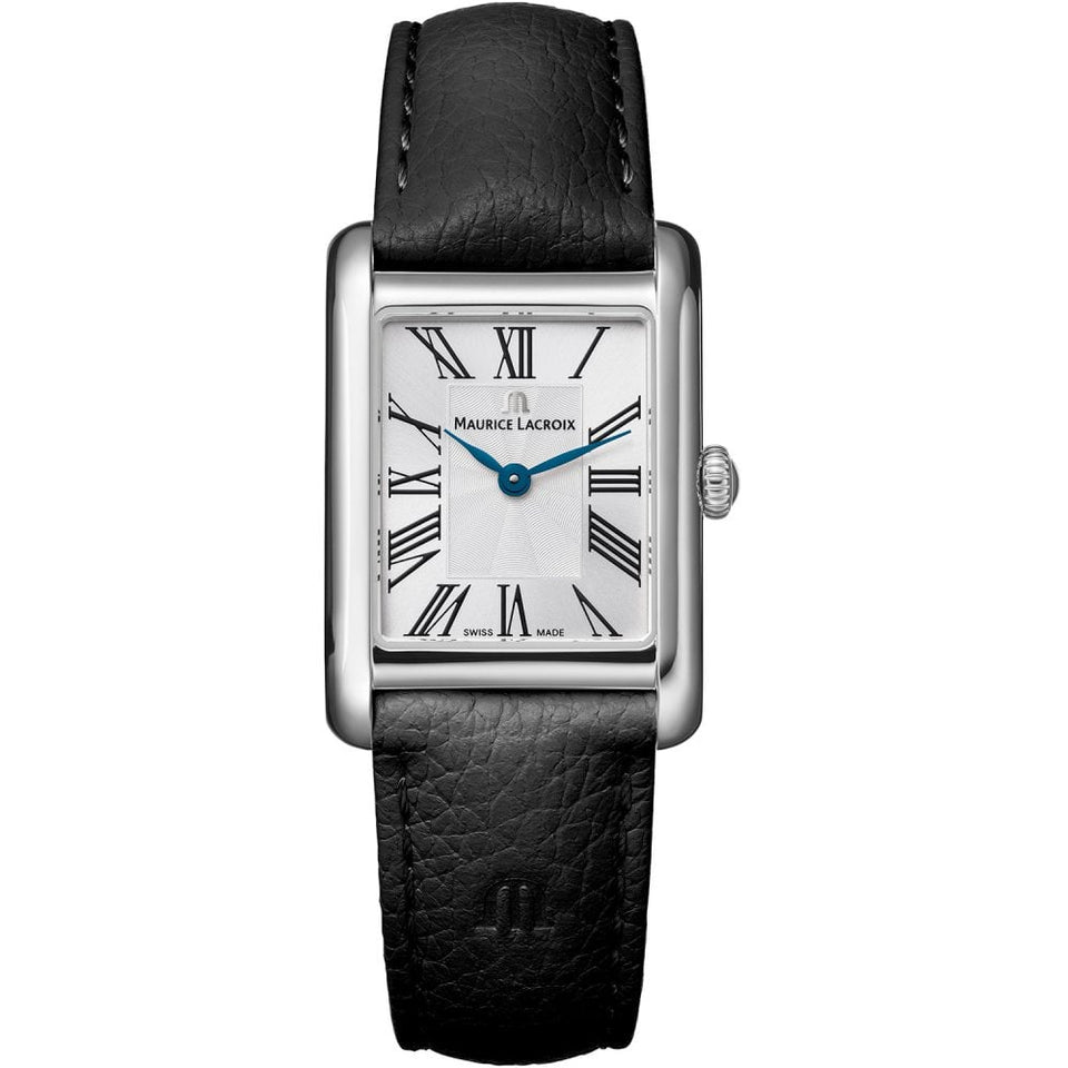 Maurice Lacroix Womens Fiaba Square 24mm Black Strap Watch