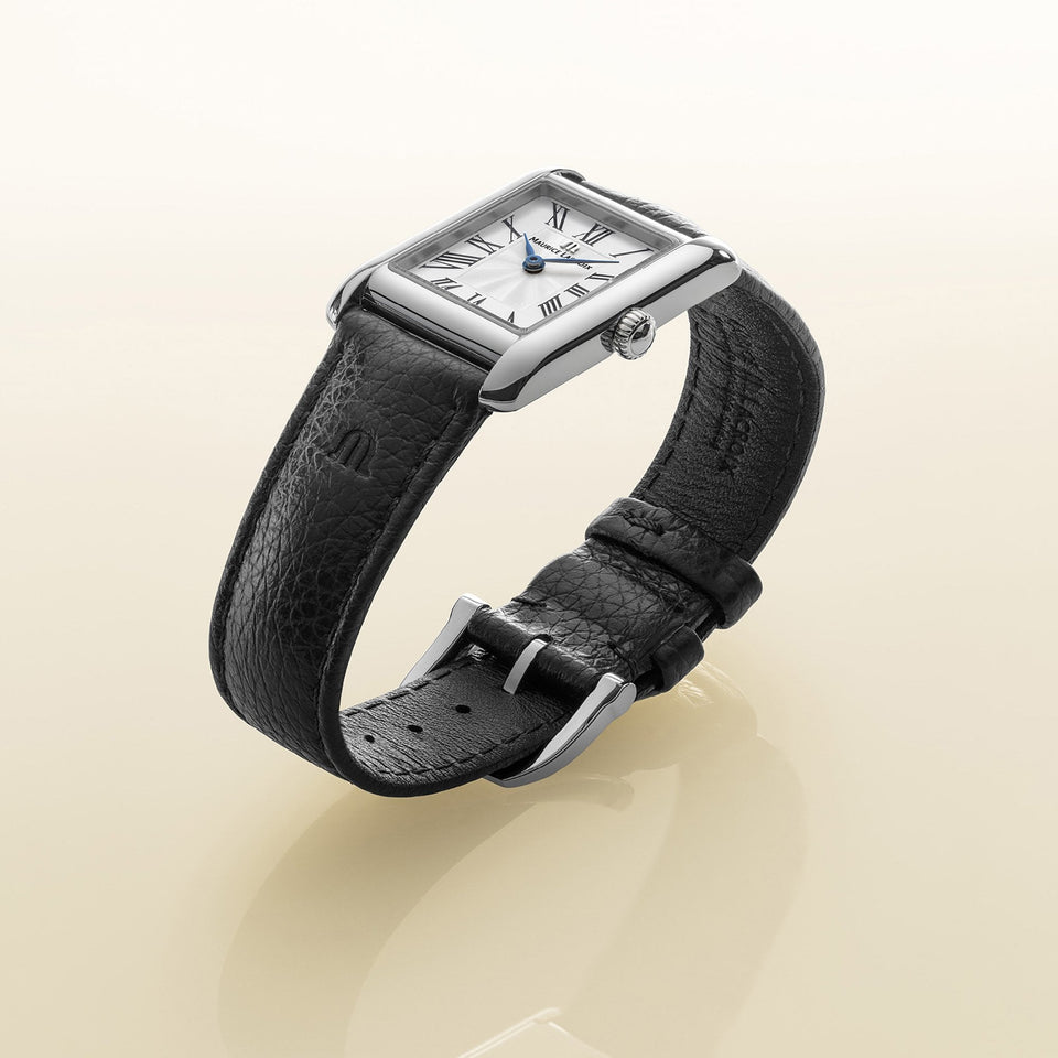 Maurice Lacroix Womens Fiaba Square 24mm Black Strap Watch