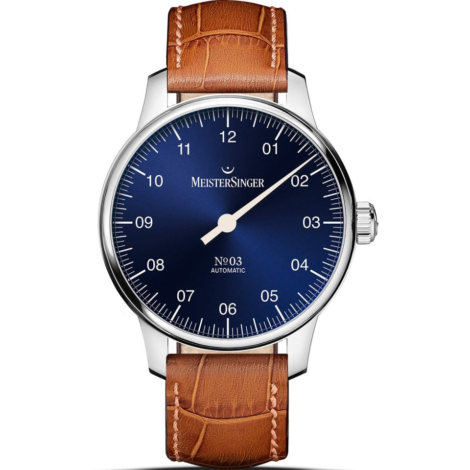MeisterSinger No.03 Blue Dial 38mm Automatic Watch