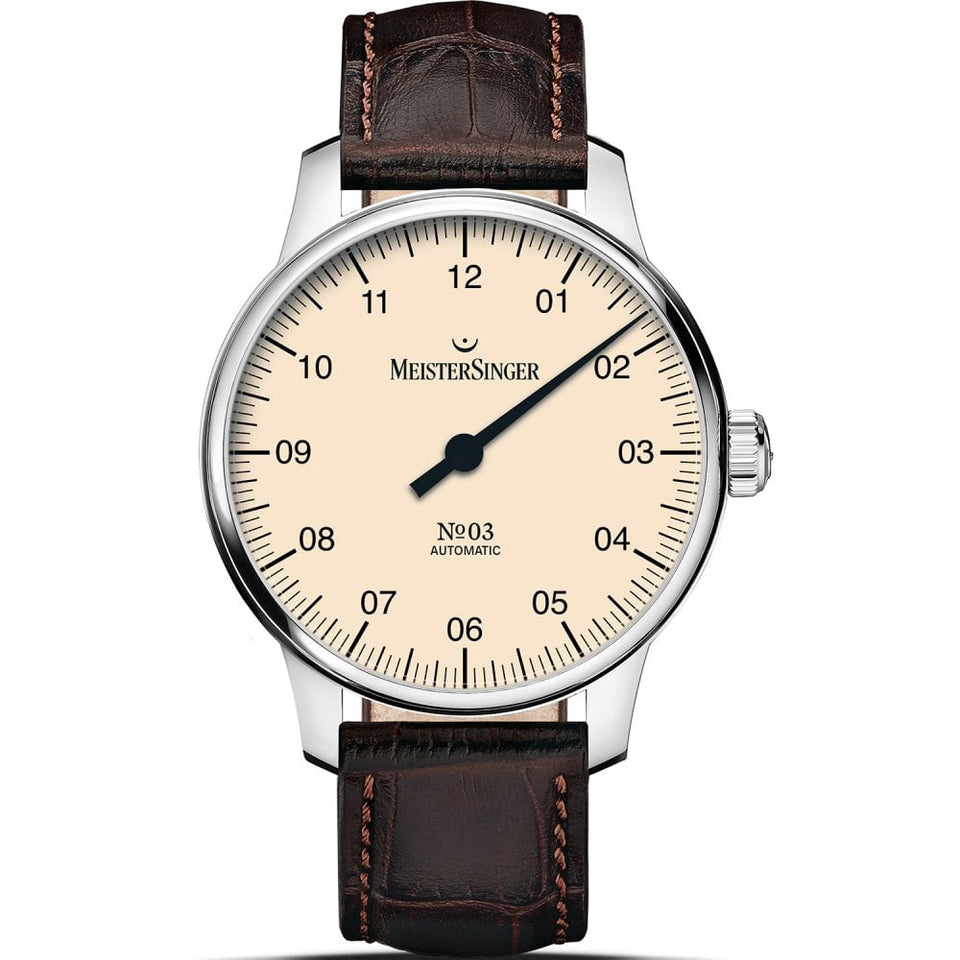 MeisterSinger No.03 Ivory Dial 38mm Automatic Watch