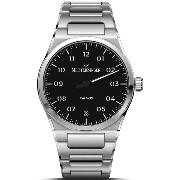 MeisterSinger Kaenos Single-hand 40mm Black Dial Automatic Watch