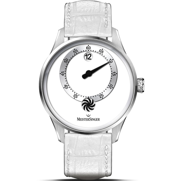 MeisterSinger Mens Panthero Jumping Hour 40mm Grey Watch