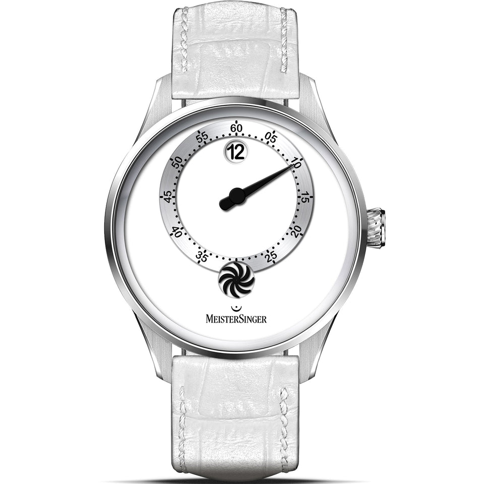 MeisterSinger Mens Panthero Jumping Hour 40mm Grey Watch