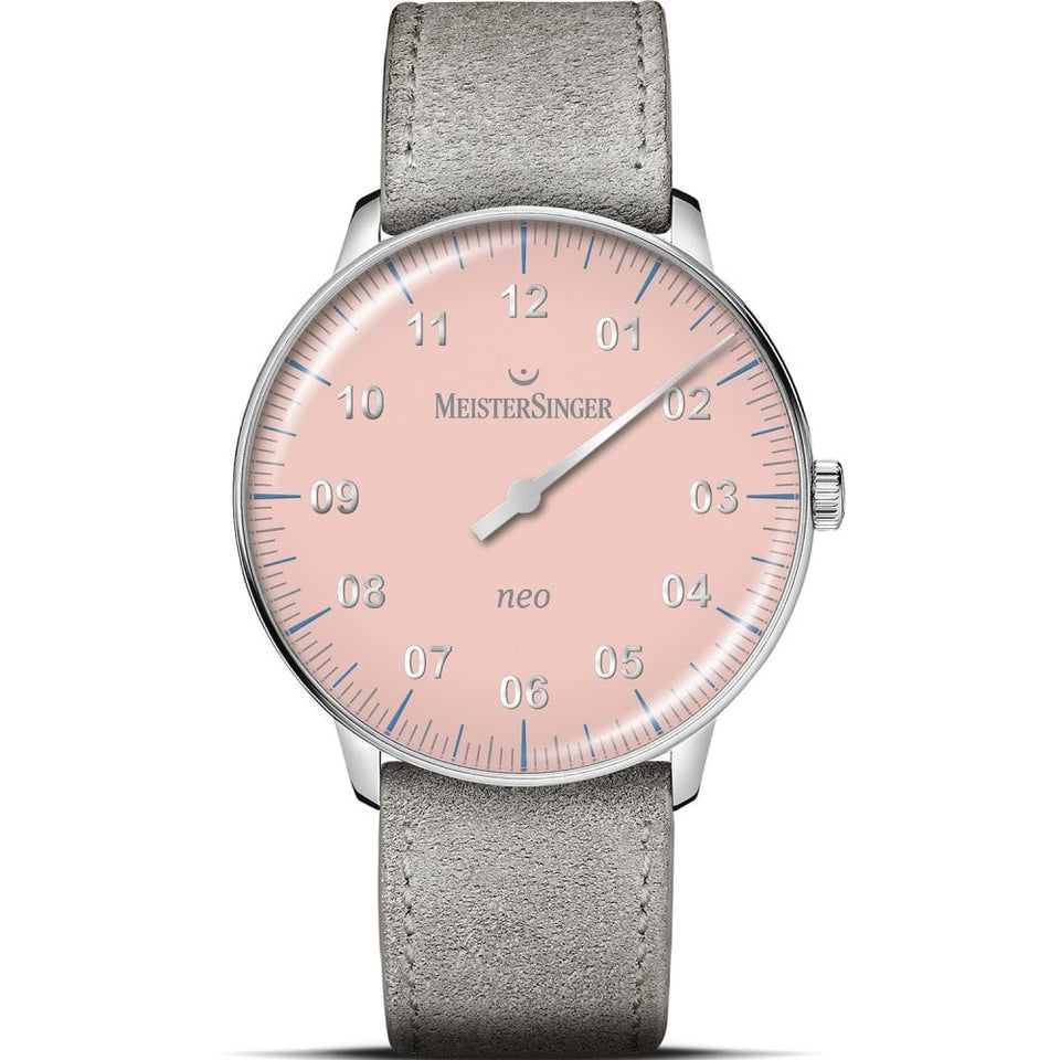 MeisterSinger Neo Special Light Red 36mm Automatic Strap Watch
