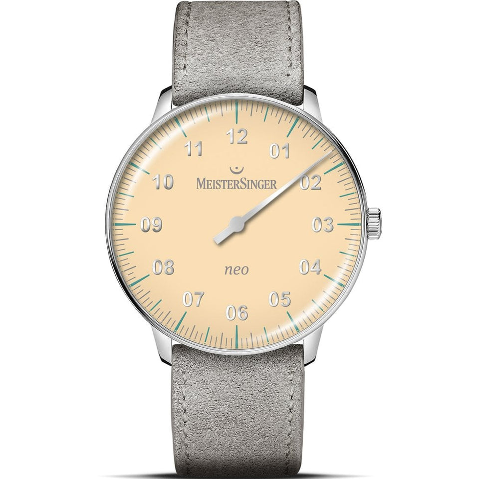 MeisterSinger Neo Special Light Yellow 36mm Automatic Strap Watch