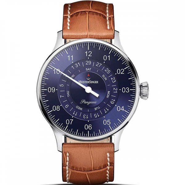 MeisterSinger Pangaea Day-Date Sunburst Blue Single-hand Watch