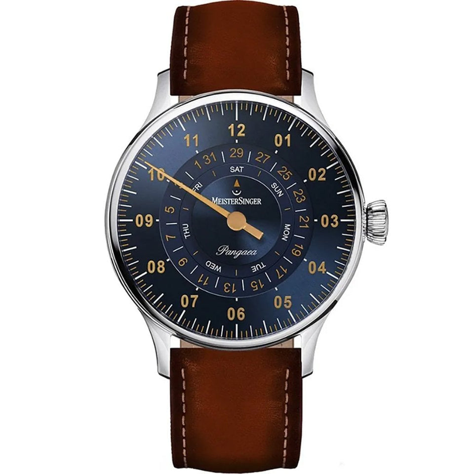 MeisterSinger Pangaea Day Date 40mm Blue Dial Automatic Watch