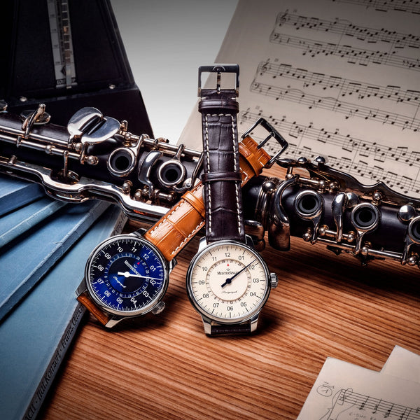 MeisterSinger Perigraph 43mm Open Date Ring Watch