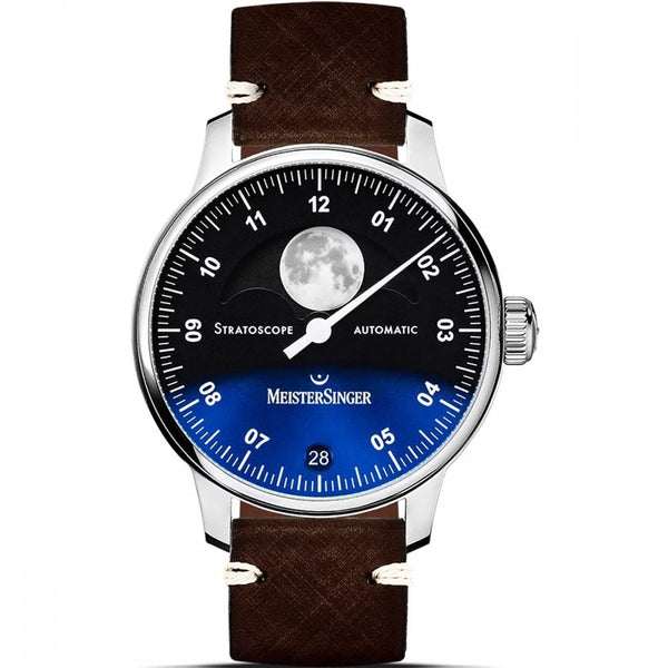 MeisterSinger Stratoscope Moonphase Single-hand Automatic 43mm Watch
