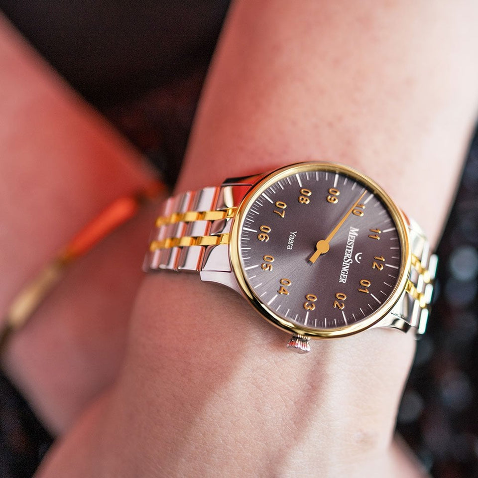 MeisterSinger Ladies Yaara 36mm Two Tone Automatic Watch