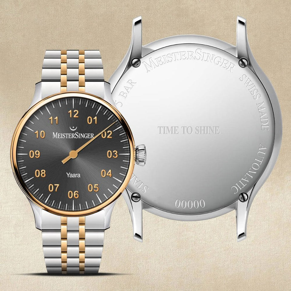 MeisterSinger Ladies Yaara 36mm Two Tone Automatic Watch