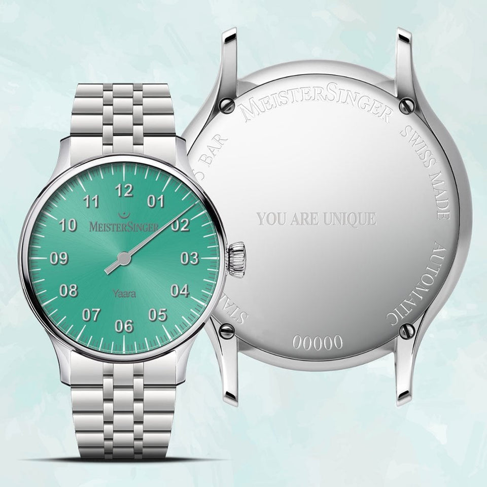 MeisterSinger Ladies Yaara 36mm Green Dial Automatic Watch