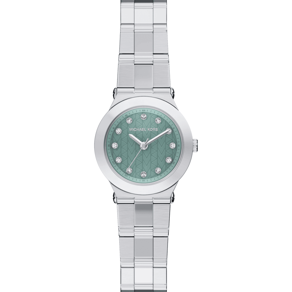 Michael Kors Ladies Billie Stone Set Blue Dial Bracelet Watch