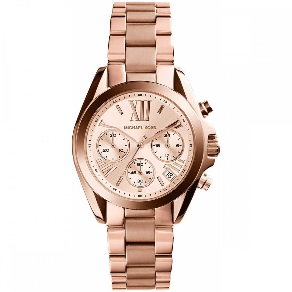Michael Kors Ladies Bradshaw 36mm Rose Gold Plated Watch