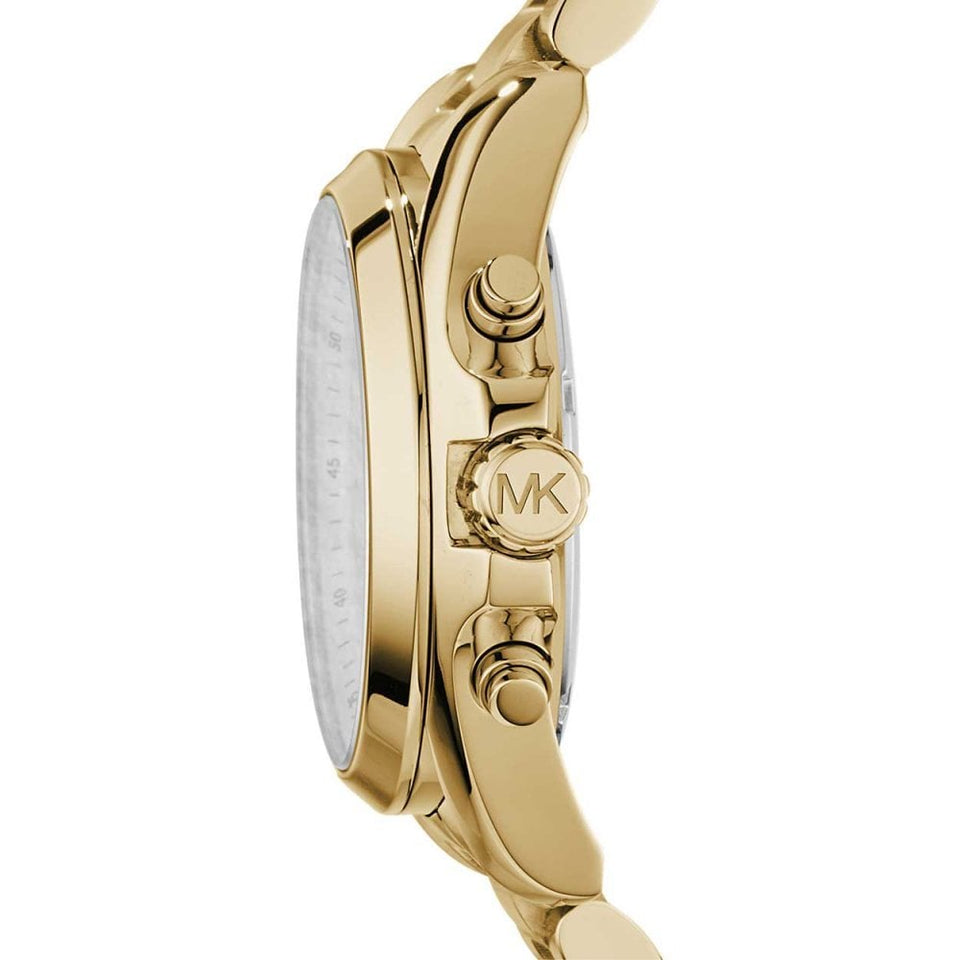 Michael Kors Ladies Bradshaw Gold Toned Bracelet Watch