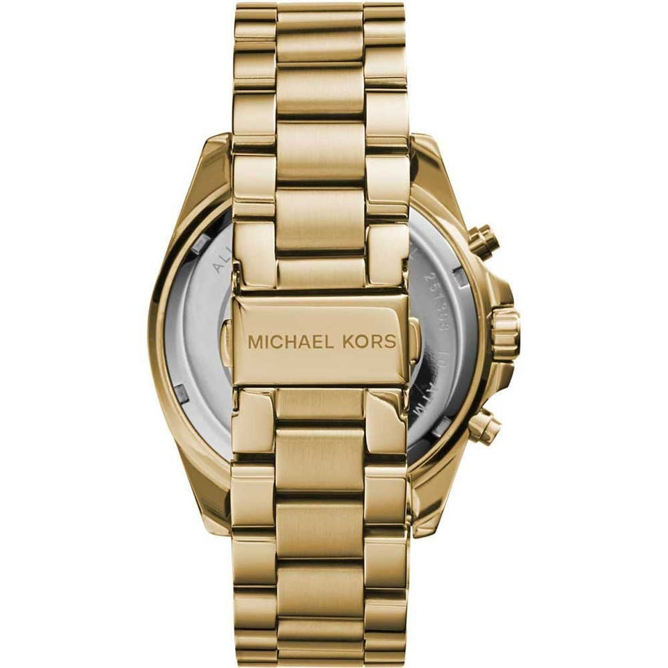 Michael Kors Ladies Bradshaw Gold Toned Bracelet Watch