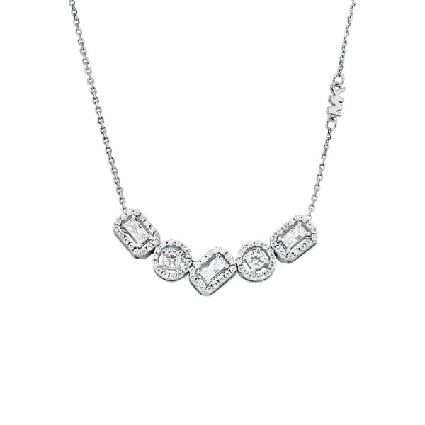 Michael Kors Ladies Brilliance Multi Mixed Stone Set Necklace