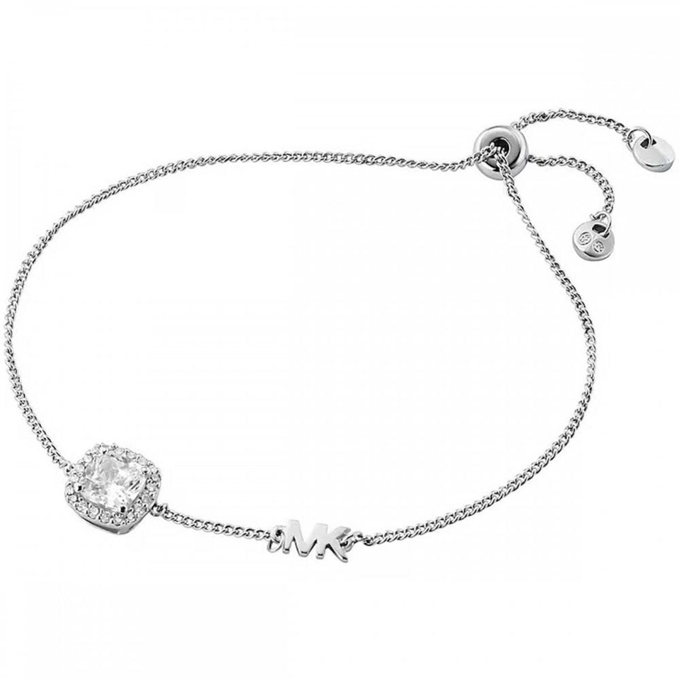 Michael Kors Ladies Brilliance Sqaure Stone Set Slider Bracelet