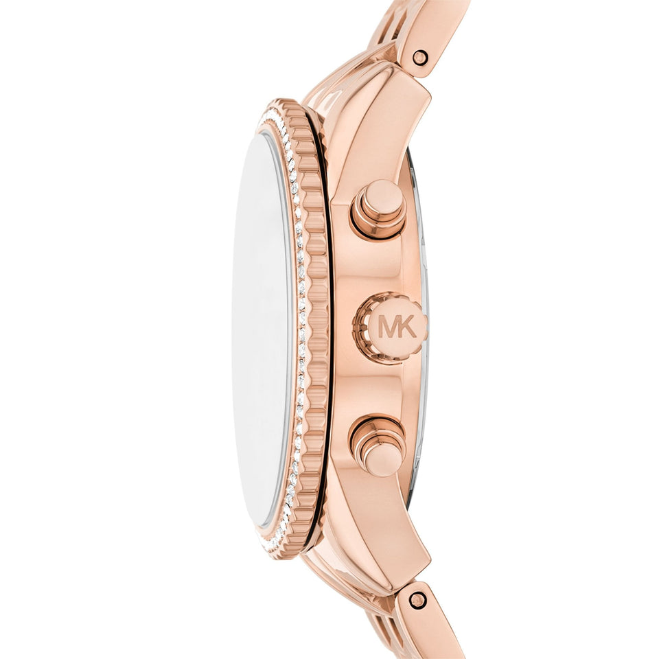 Michael Kors Ladies Bryant Rose Gold Plated Bracelet Watch