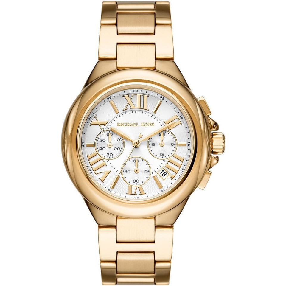 Michael Kors Ladies Camille 43mm Gold Plated Watch