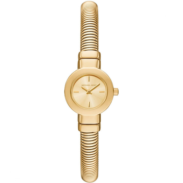Michael Kors Ladies Gramercy Gold Plated Circle Dial Watch