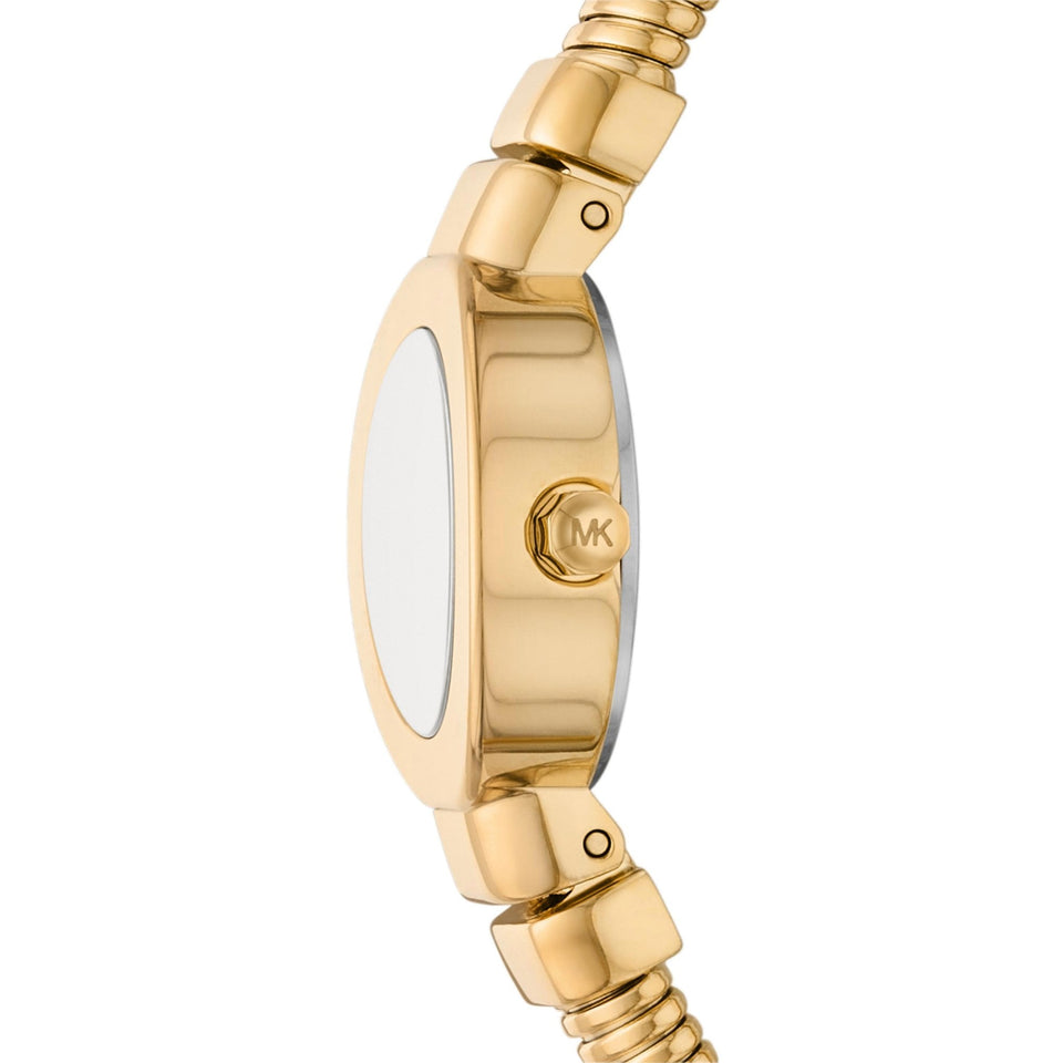 Michael Kors Ladies Gramercy Gold Plated Circle Dial Watch