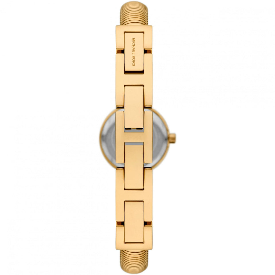 Michael Kors Ladies Gramercy Gold Plated Circle Dial Watch