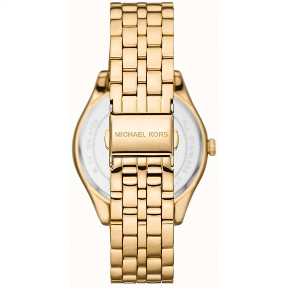 Michael Kors Ladies Harlowe Gold Plated Stone Set Bracelet Watch