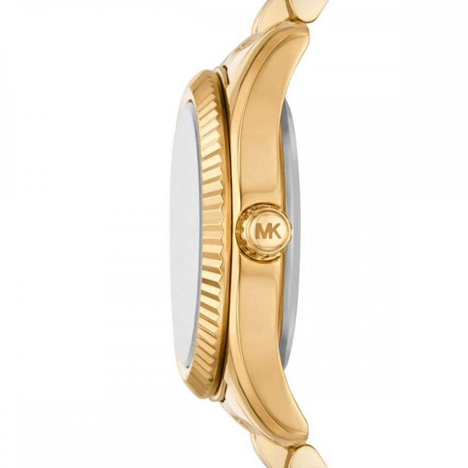 Michael Kors Ladies Lexington 26mm Stone Set Gold Plated Watch