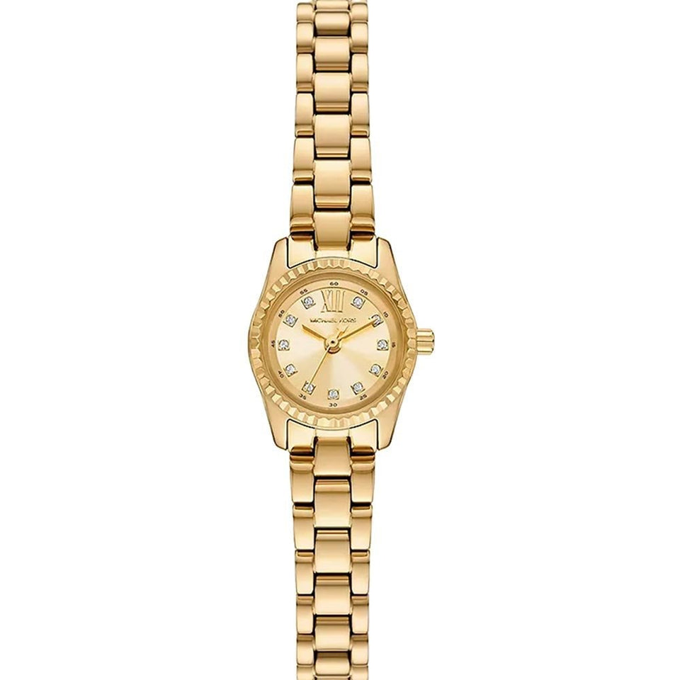 Michael Kors Ladies Lexington Gold Plated Bracelet Watch