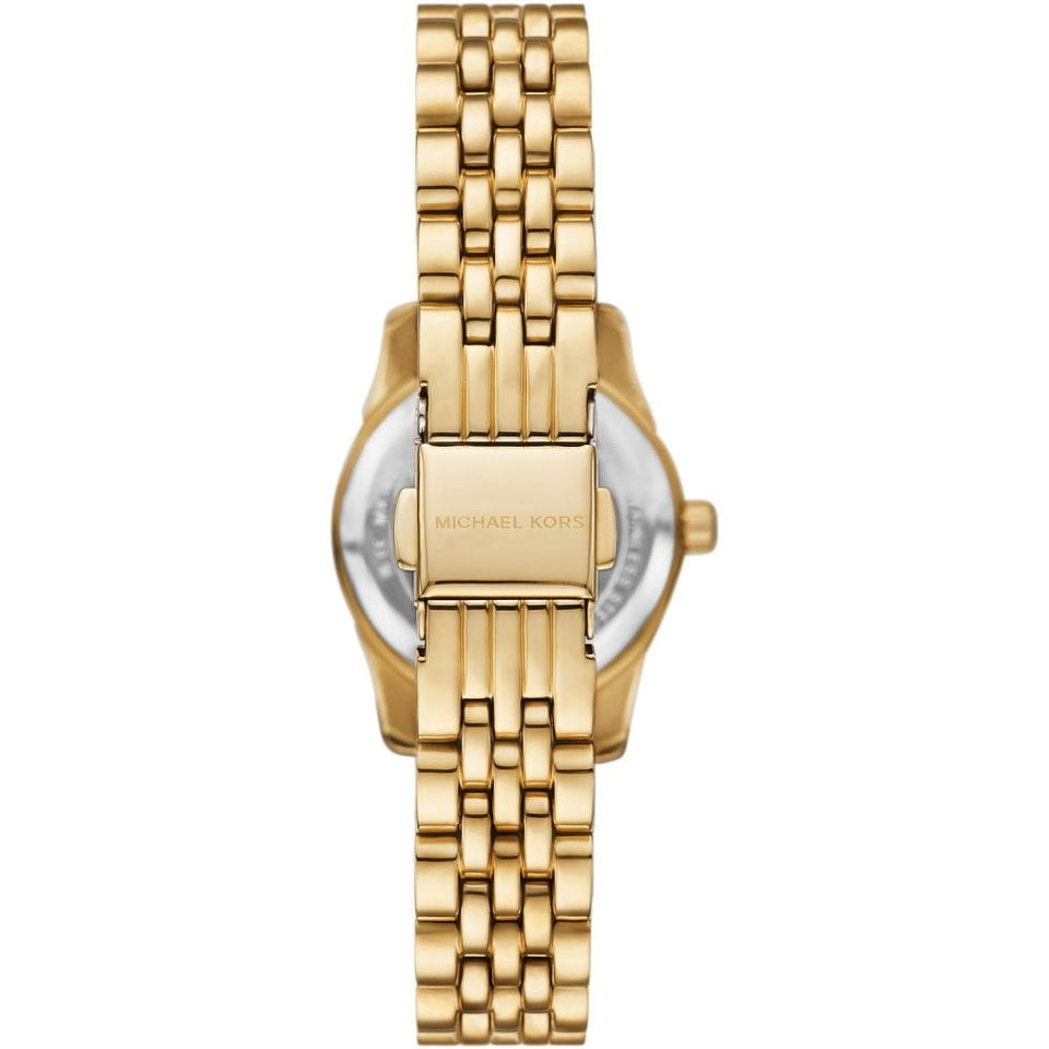 Michael Kors Ladies Lexington Green Dial 26mm Bracelet Watch