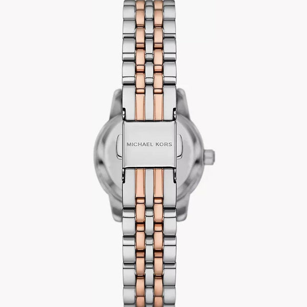 Michael Kors Ladies Lexington Rose Tone Watch & Bracelets Set