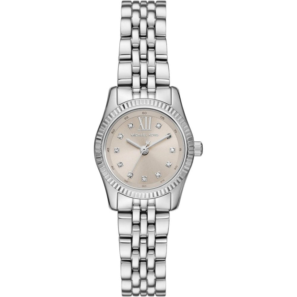 Michael Kors Ladies Lexington Silver Dial 26mm Bracelet Watch
