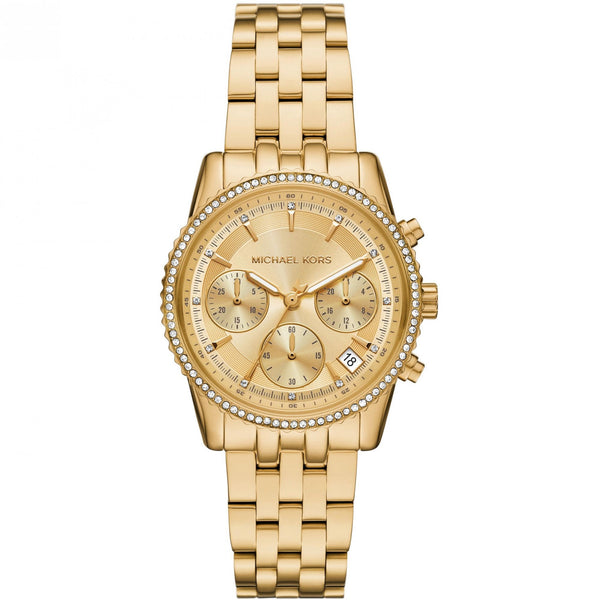 Michael Kors Ladies Mini Bryant Gold Plated Bracelet Watch