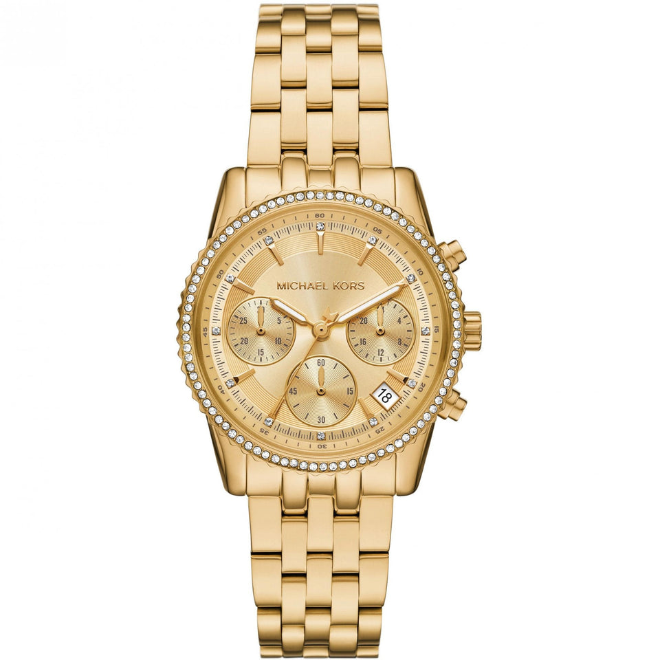 Michael Kors Ladies Mini Bryant Gold Plated Bracelet Watch