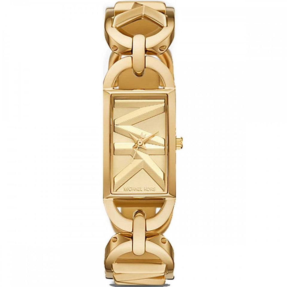 Michael Kors Ladies Mini Empire 30mm Gold Plated Watch