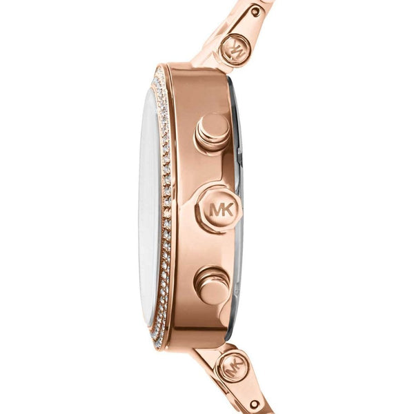 Michael Kors Ladies Parker 39mm Rose Gold Plated Chronograph Watch