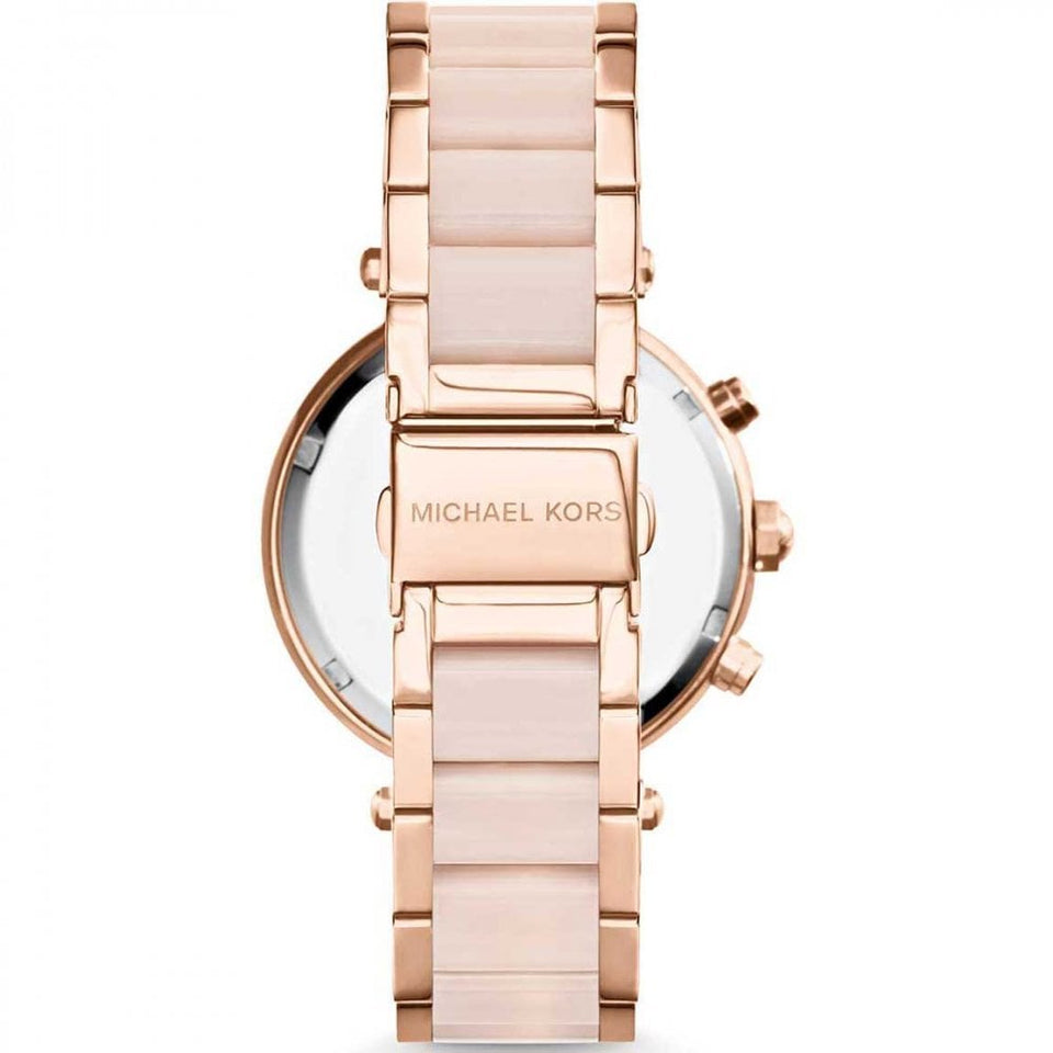 Michael Kors Ladies Parker 39mm Rose Gold Plated Chronograph Watch