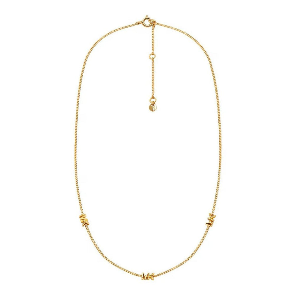 Michael Kors Ladies Premium Gold Plated Station Necklace