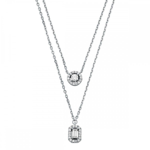 Michael Kors Ladies Premium Multi Stone Layered Necklace