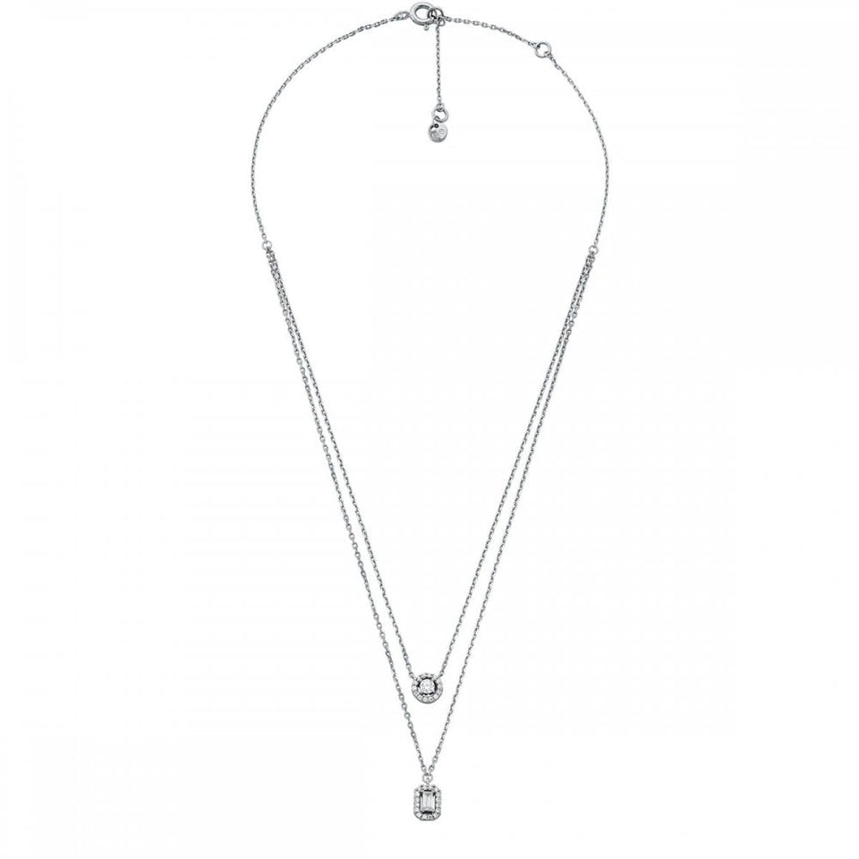 Michael Kors Ladies Premium Multi Stone Layered Necklace