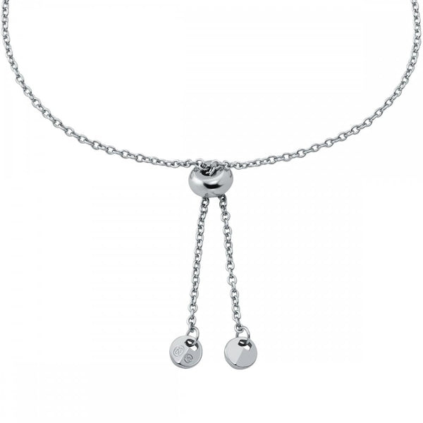 Michael Kors Ladies Premium Stone Set Drop Heart Slider Bracelet