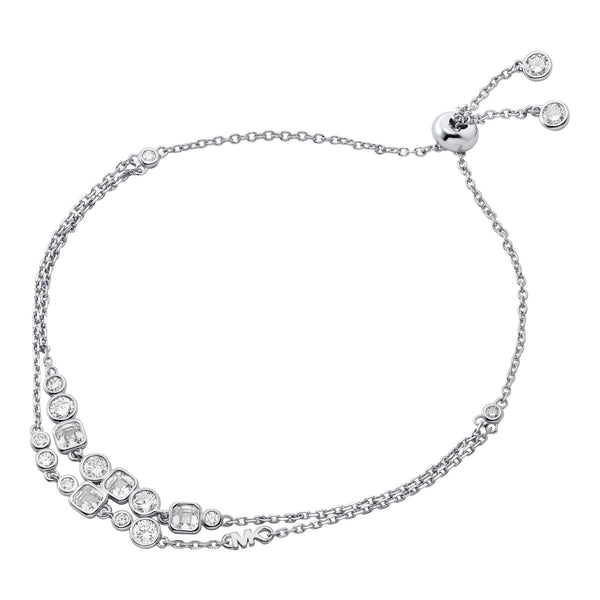 Michael Kors Ladies Premium Stone Set Layered Slider Bracelet